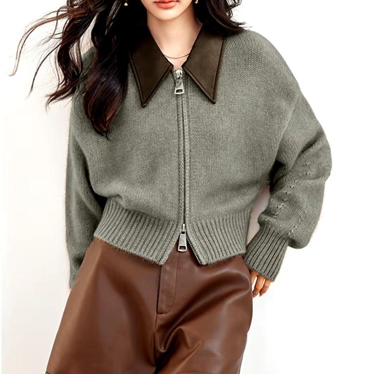 Two-Way Front-Zip Sweater