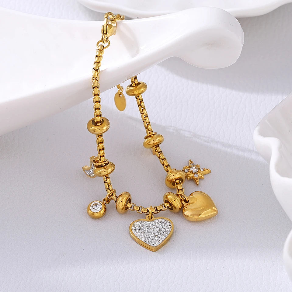 Heart Charm Bracelets