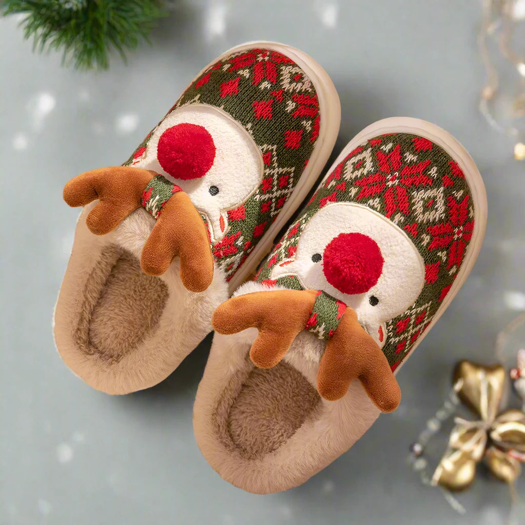 Cozy Reindeer Slippers