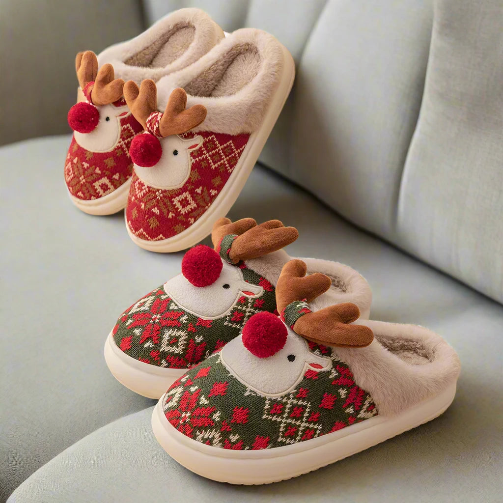 Cozy Reindeer Slippers