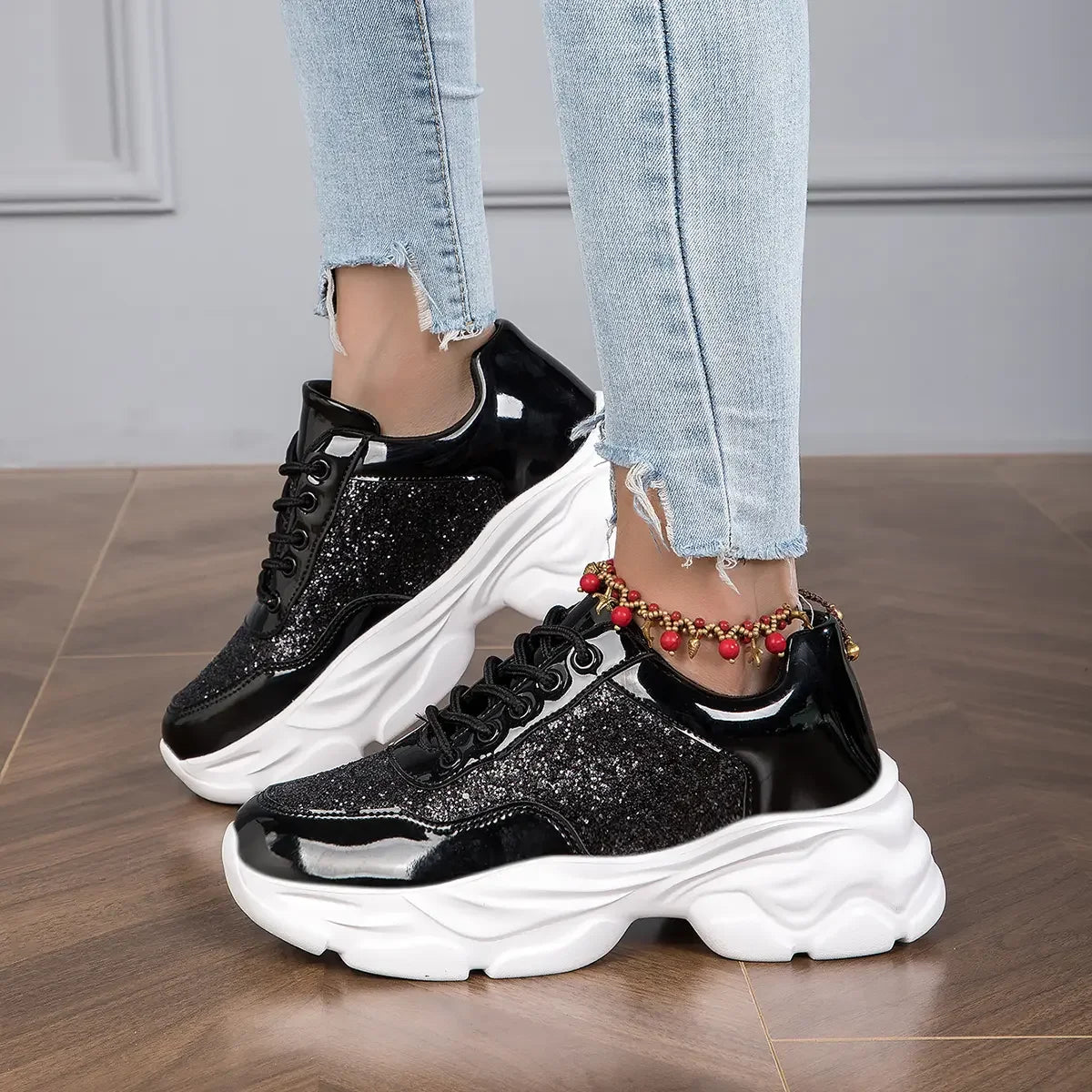 Metalic Women Sneaker