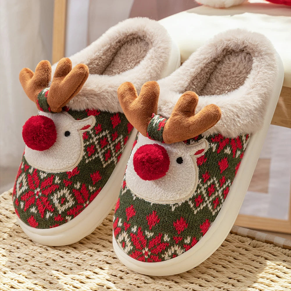 Cozy Reindeer Slippers