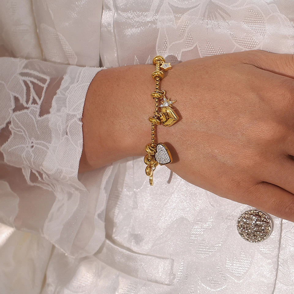 Heart Charm Bracelets