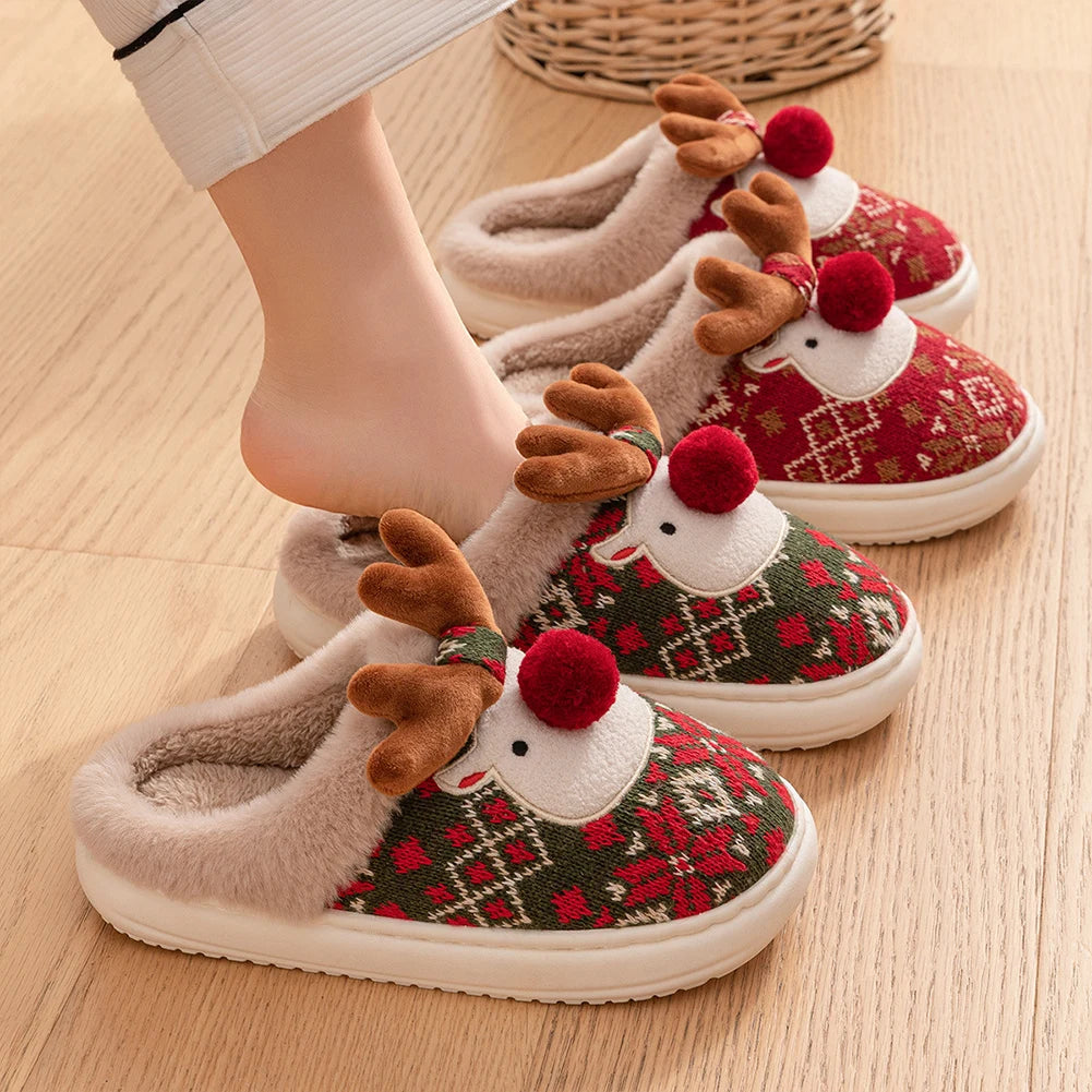 Cozy Reindeer Slippers