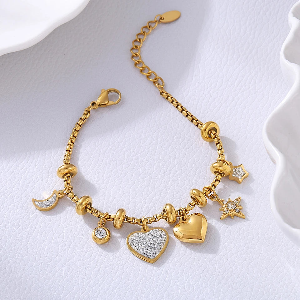 Heart Charm Bracelets