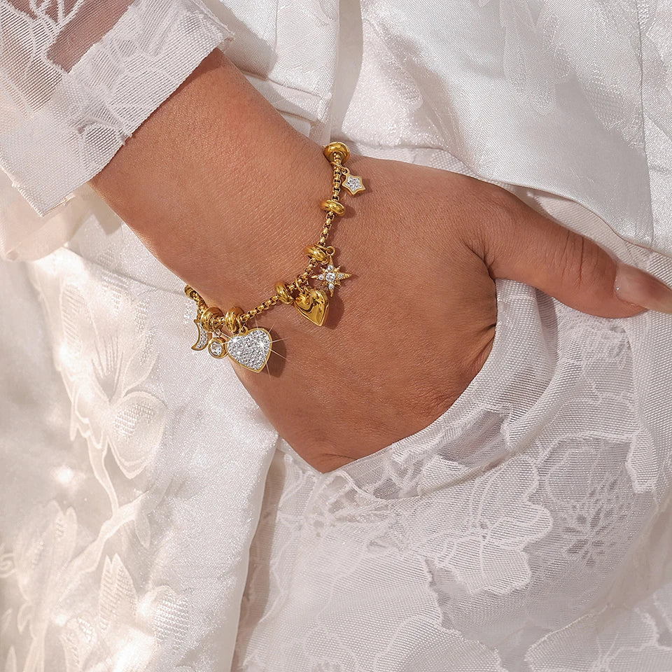Heart Charm Bracelets