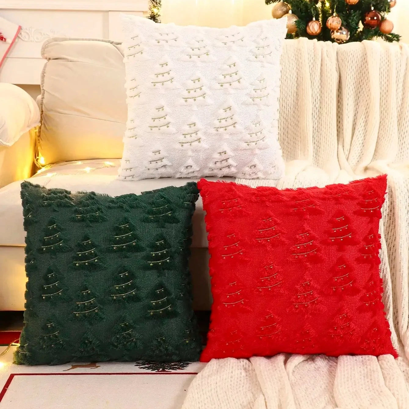 Festive Forest Pillow Cover