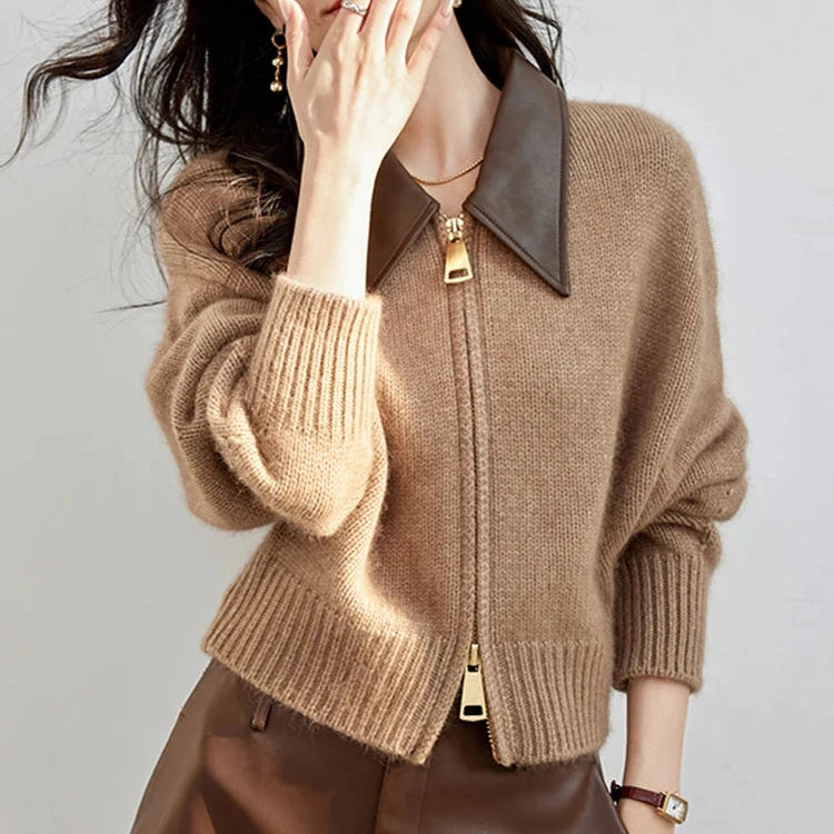 Two-Way Front-Zip Sweater