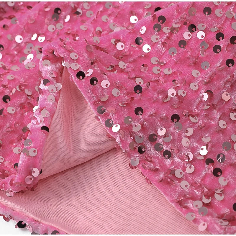 Sequined Tie-back Dress