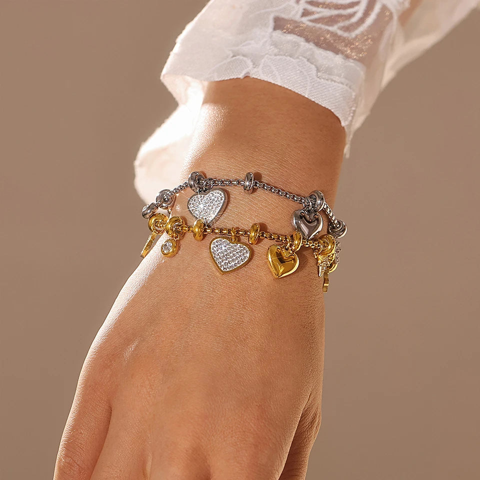 Heart Charm Bracelets