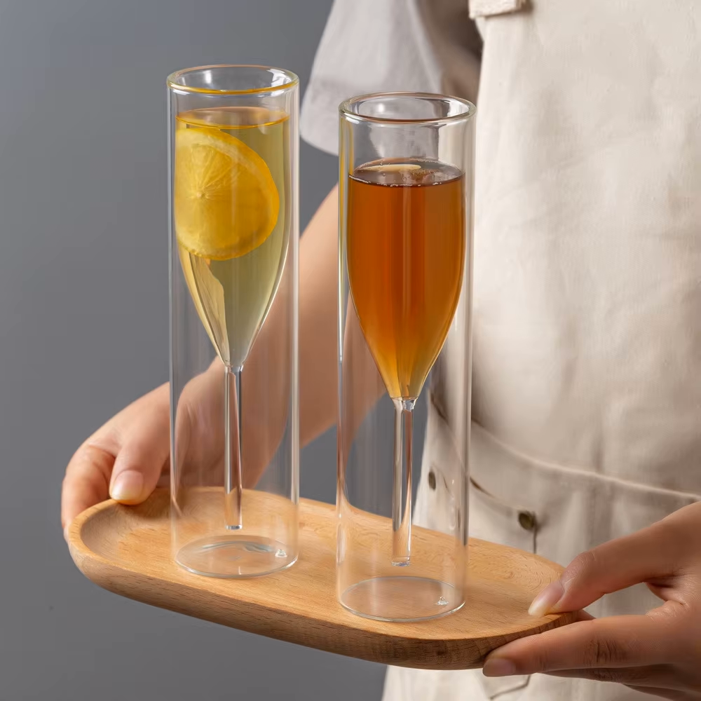 Double Wall Champagne Glass