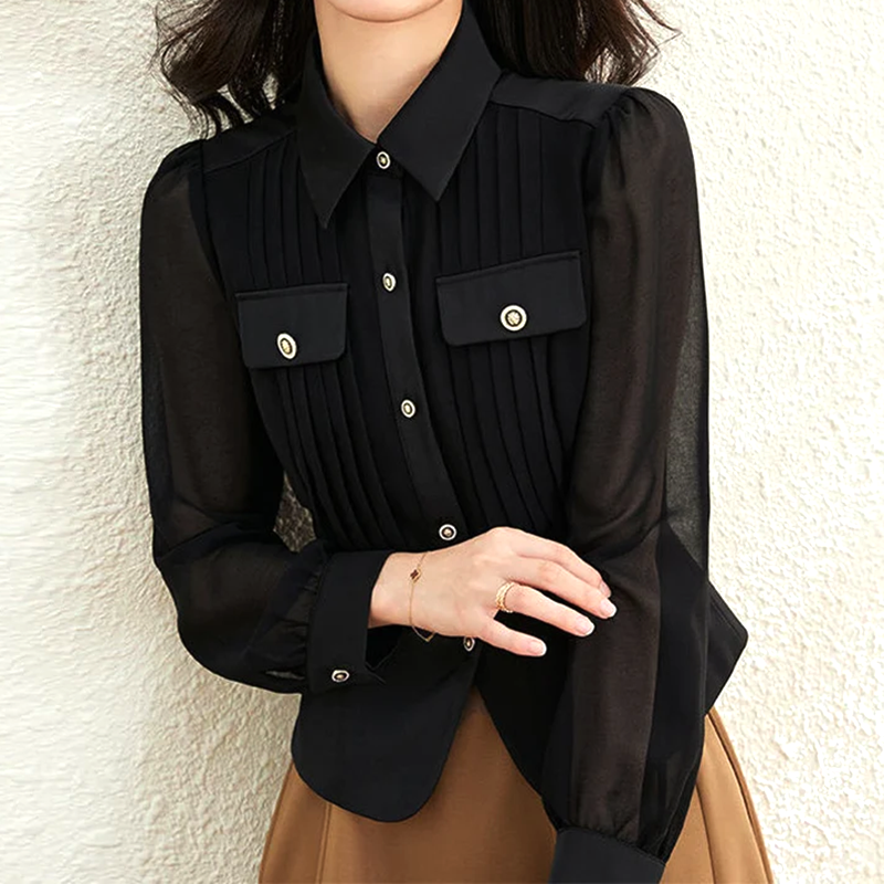 Elara Pleated Detail Shirt