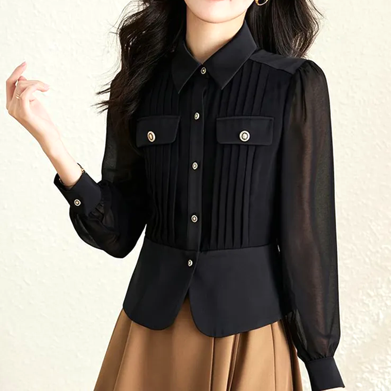 Elara Pleated Detail Shirt