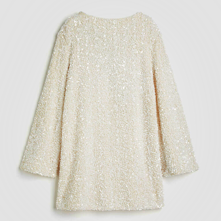 Sequined Tie-back Dress