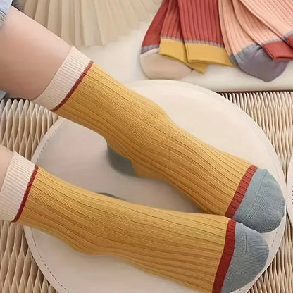 Stripe Cotton Blend Socks