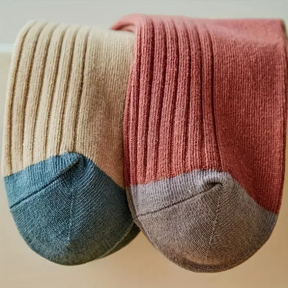 Stripe Cotton Blend Socks