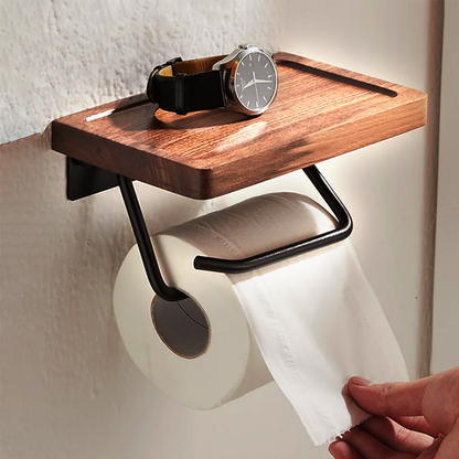 Wooden Toilet Paper Holder