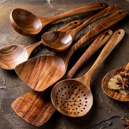 Atlas Wooden Kitchen Utensil Set