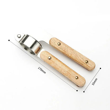 Mason Wooden Garlic Press