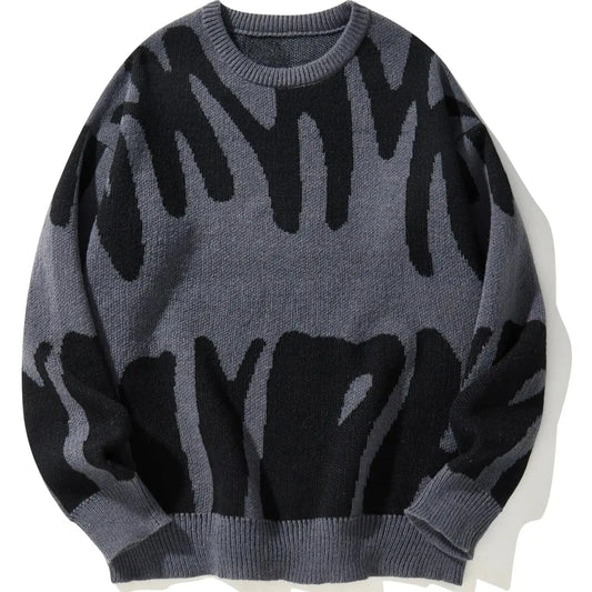 Cozy Abstract Knit Sweater