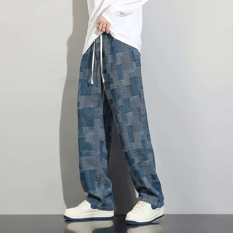 Men's Patchwork Jeans