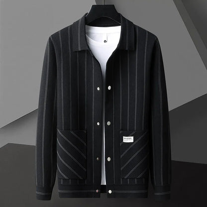 Dapper Pinstripe Cardigan