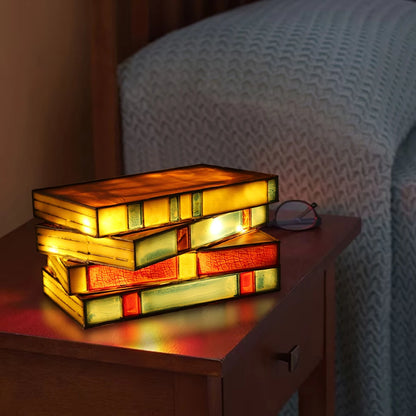 Stacked Books Night Lamp