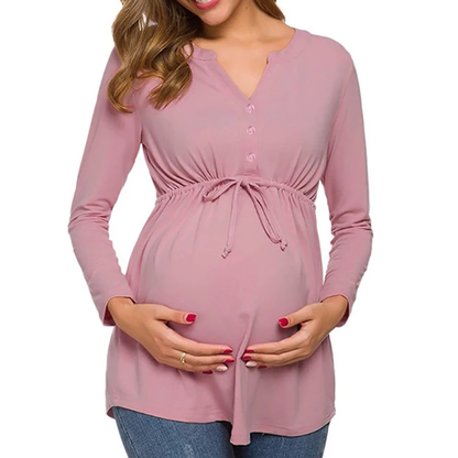 Kaia Cotton Maternity & Nursing Blouse