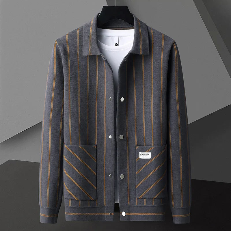 Dapper Pinstripe Cardigan