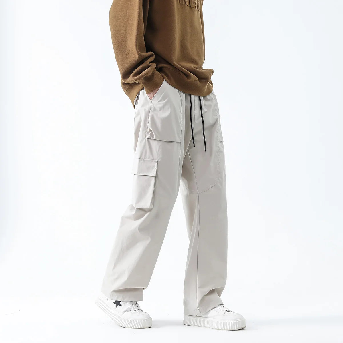 Drawstring Cargo Pants