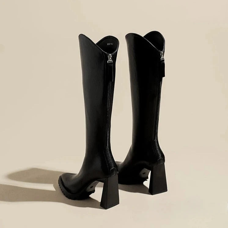 Knee High Pointed Toe Boot