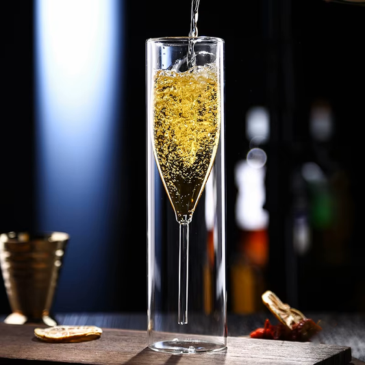 Double Wall Champagne Glass