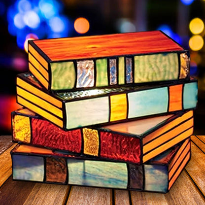 Stacked Books Night Lamp