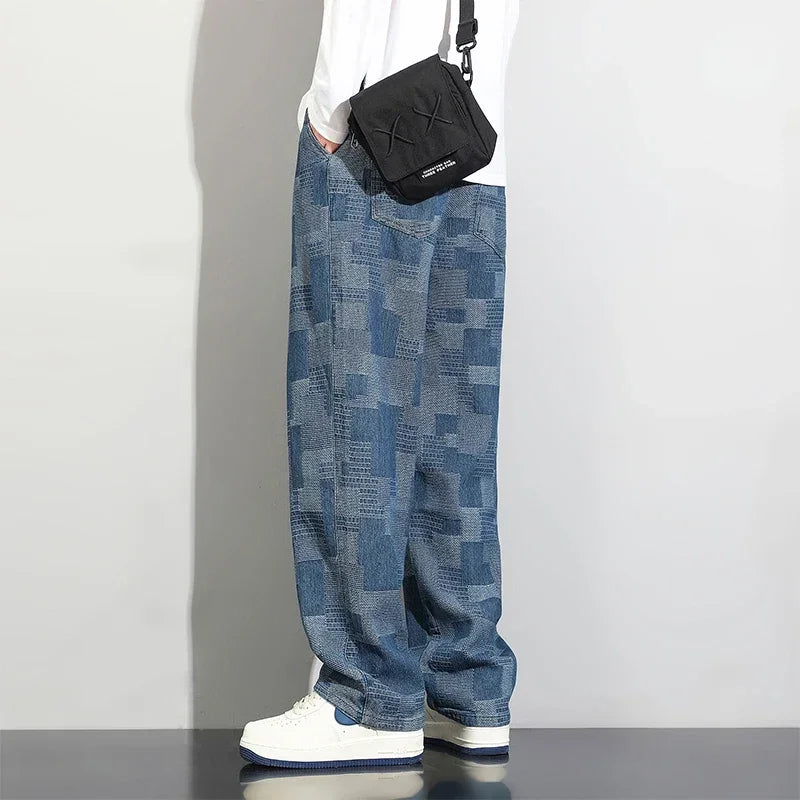 Men's Patchwork Jeans