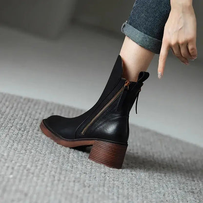 Block Heel Bootie