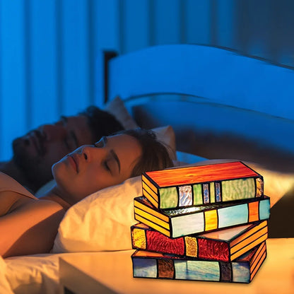 Stacked Books Night Lamp