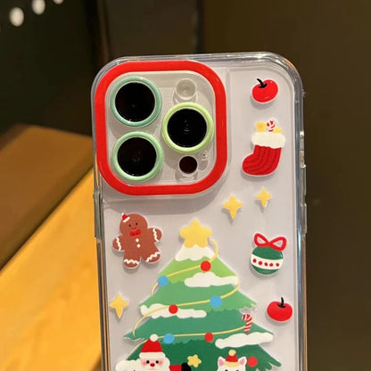 Luminous Christmas Snowman iPhone Case