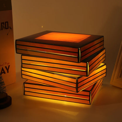 Stacked Books Night Lamp