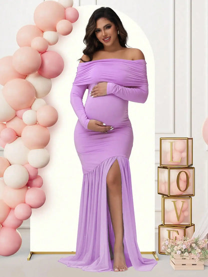 Amara Soft-Drape Maternity Gown