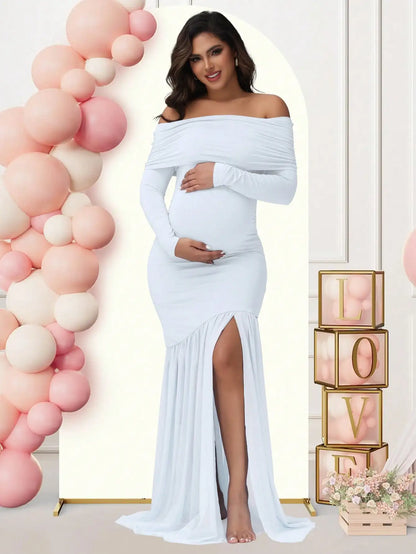 Amara Soft-Drape Maternity Gown