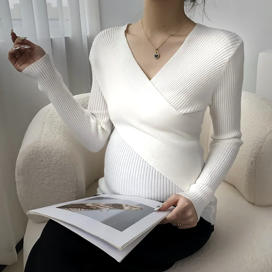 Ella Crossover Maternity & Nursing Sweater