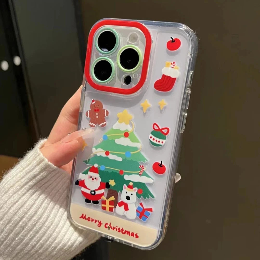 Luminous Christmas Snowman iPhone Case