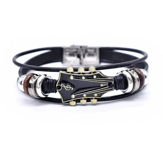 The Hendrix Leather Guitar Bracelet