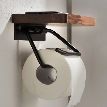 Wooden Toilet Paper Holder